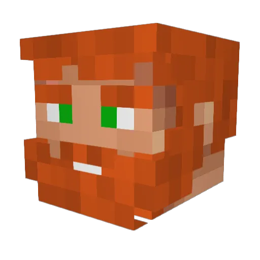 Jimothy90 Minecraft avatar head, 3D render