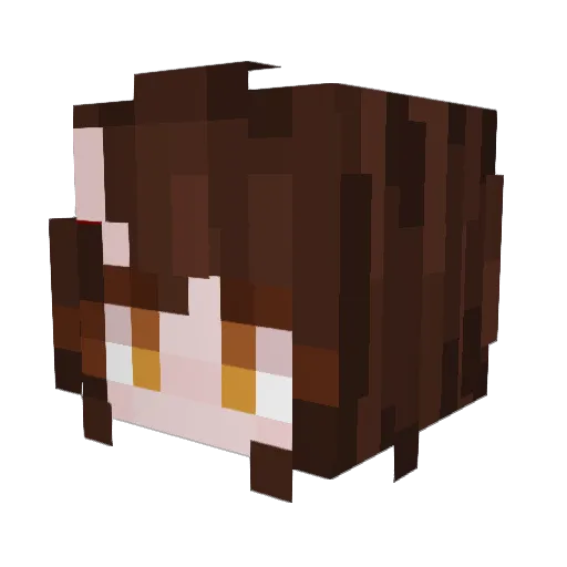 Jimouli Minecraft avatar head, 3D render