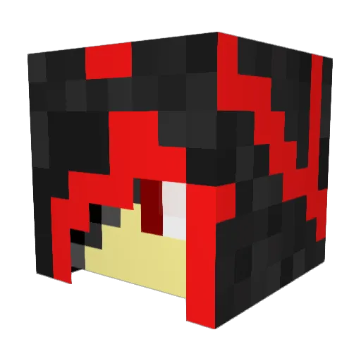 JimyKun Minecraft avatar head, 3D render