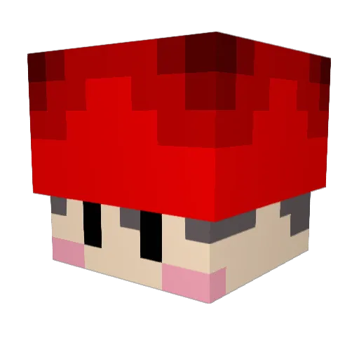 Jin999 Minecraft avatar head, 3D render