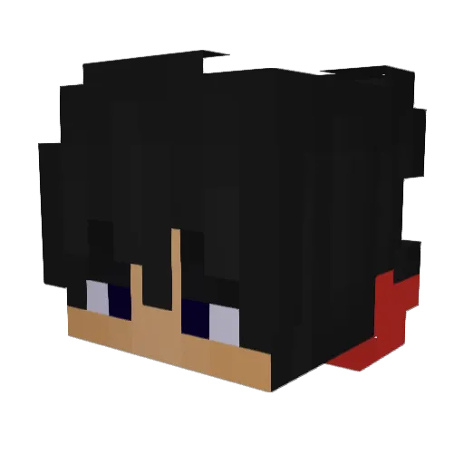 JinAthe Minecraft avatar head, 3D render