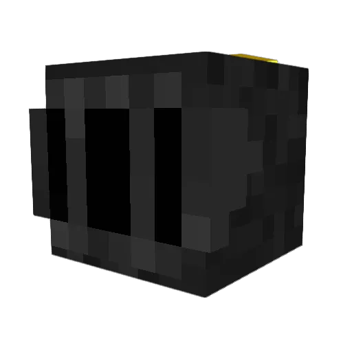 JinJinK Minecraft avatar head, 3D render