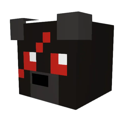 JinMac Minecraft avatar head, 3D render
