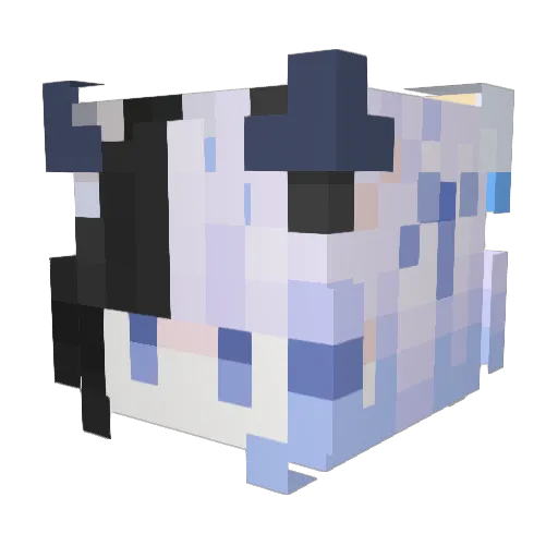 JinQi520 Minecraft avatar head, 3D render
