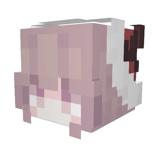 Jin_0424 Minecraft avatar head, 3D render