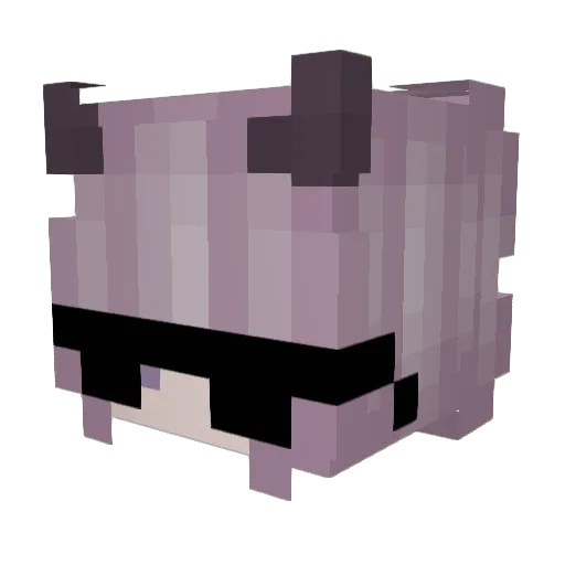 Jin_Bee Minecraft avatar head, 3D render