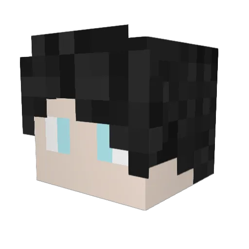 Jin__O Minecraft avatar head, 3D render