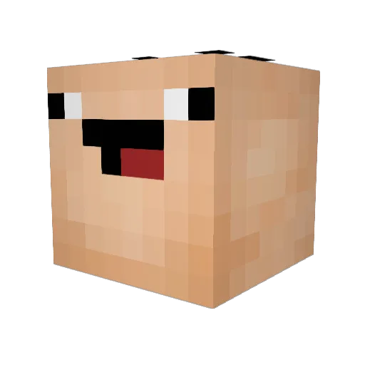Jin_xt Minecraft avatar head, 3D render