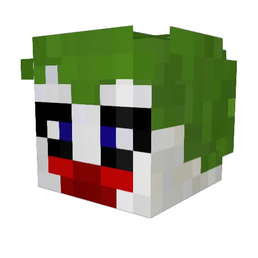 JinckUFO Minecraft avatar head, 3D render