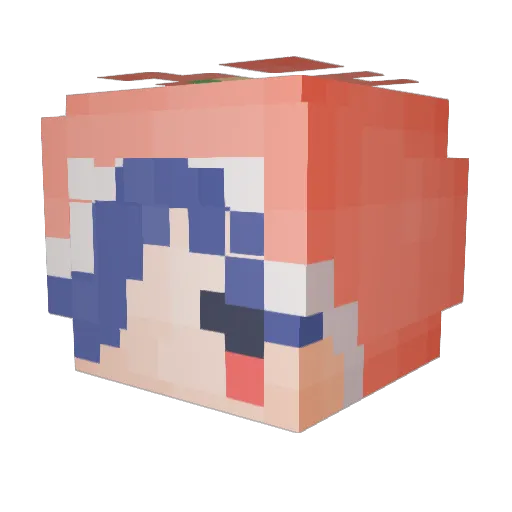 JineLK Minecraft avatar head, 3D render