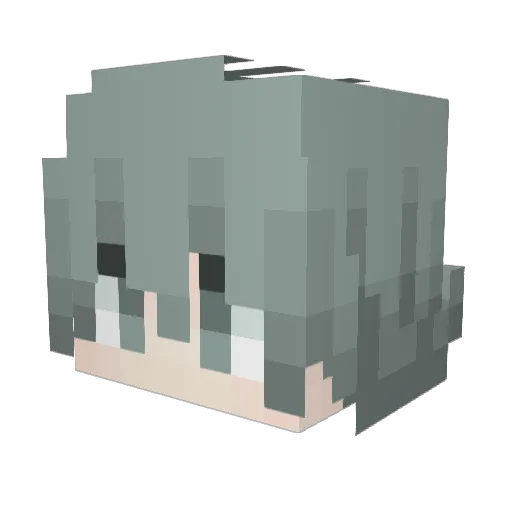 JingBeloved Minecraft avatar head, 3D render