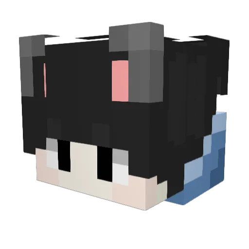 JingHon Minecraft avatar head, 3D render