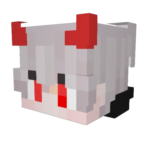 JingLiuZ Minecraft avatar head, 3D render