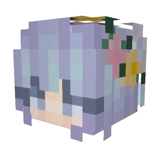 Jing_Jing86 Minecraft avatar head, 3D render