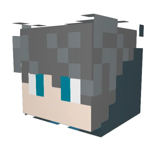 Jinghu15 Minecraft avatar head, 3D render
