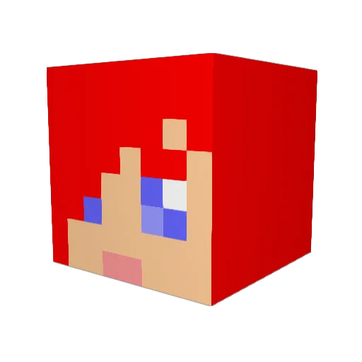 JingleFuck Minecraft avatar head, 3D render