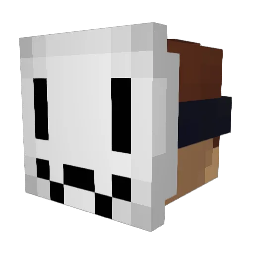 JingleJames Minecraft avatar head, 3D render