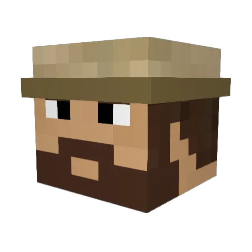 Jingleberry123 Minecraft avatar head, 3D render