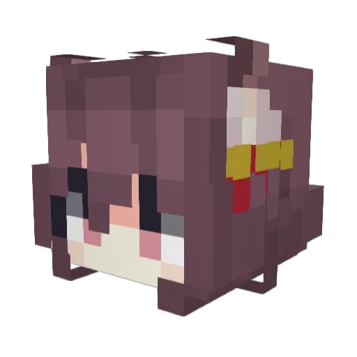Jingo_ Minecraft avatar head, 3D render