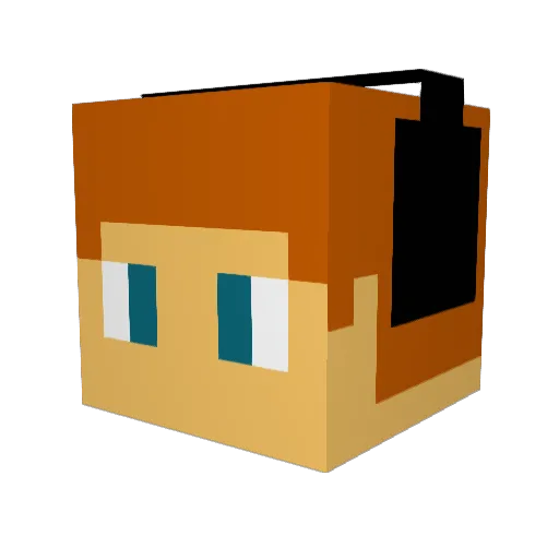 JinjaNinja03 Minecraft avatar head, 3D render