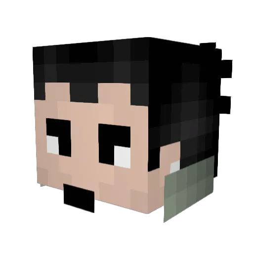 JinnFromDestiny Minecraft avatar head, 3D render