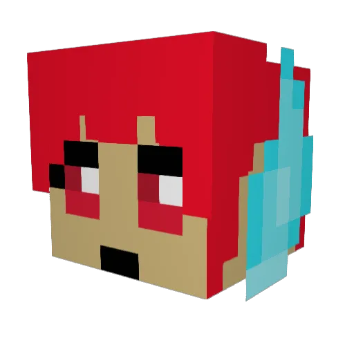 Jinn_Svalholt Minecraft avatar head, 3D render