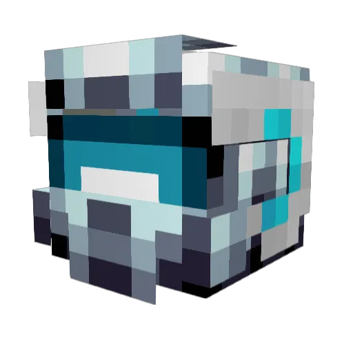 Jinnozo128 Minecraft avatar head, 3D render