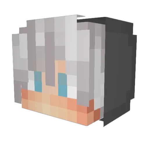 Jinoox Minecraft avatar head, 3D render