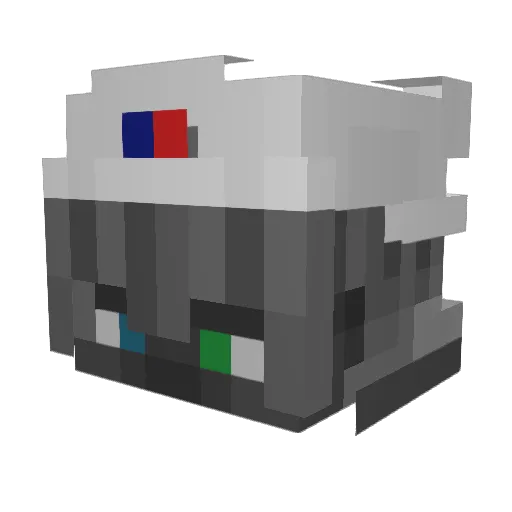 Jinqun Minecraft avatar head, 3D render