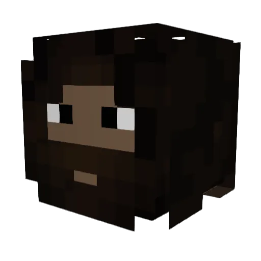 Jinsingh_ Minecraft avatar head, 3D render