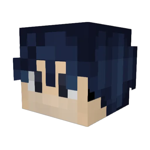 Jinto31 Minecraft avatar head, 3D render