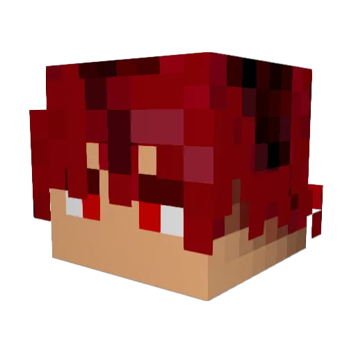 Jintohh Minecraft avatar head, 3D render