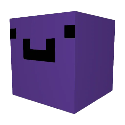 Jintusan Minecraft avatar head, 3D render