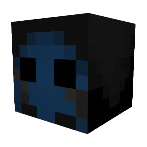 Jintzu Minecraft avatar head, 3D render
