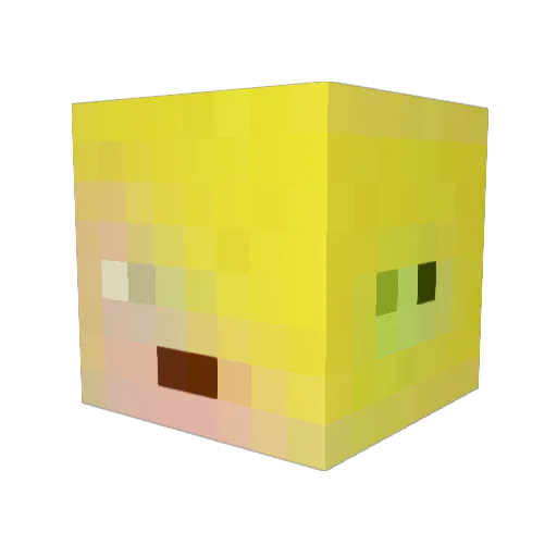 Jinu4248 Minecraft avatar head, 3D render