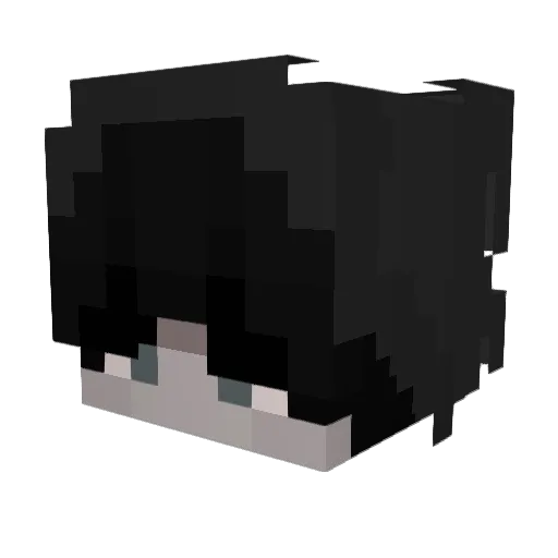 Jinx2022 Minecraft avatar head, 3D render
