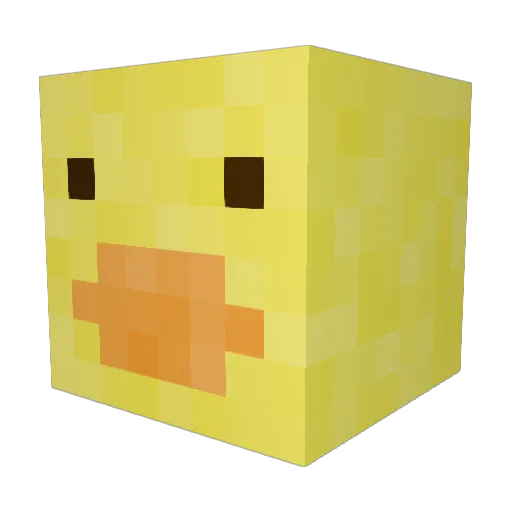 Jinx2628 Minecraft avatar head, 3D render
