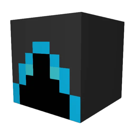 JinxAnimatia Minecraft avatar head, 3D render