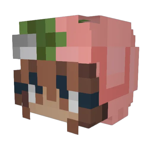 JinxChan6306 Minecraft avatar head, 3D render