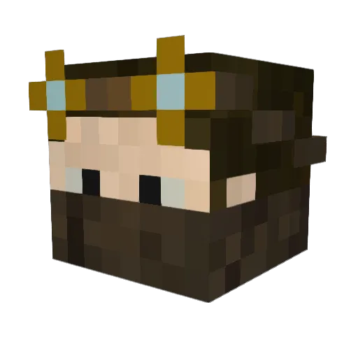 JinxXKid Minecraft avatar head, 3D render
