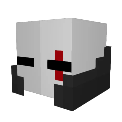 Jinxed77 Minecraft avatar head, 3D render