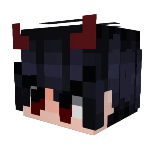 JinxedAngel18 Minecraft avatar head, 3D render