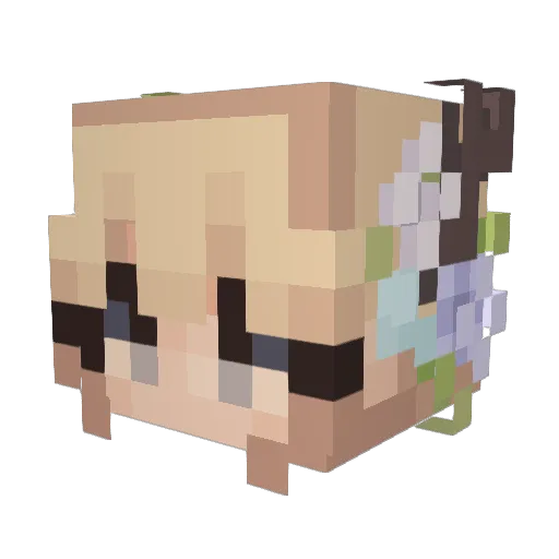 Minecraft-Avatar von Jinxness: Kopf als 3D-Render
