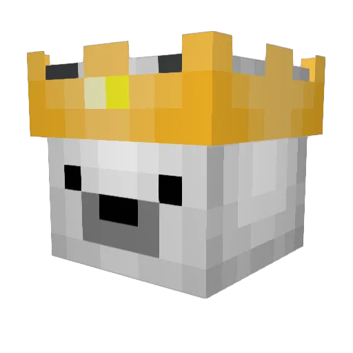 Jinxydude Minecraft avatar head, 3D render