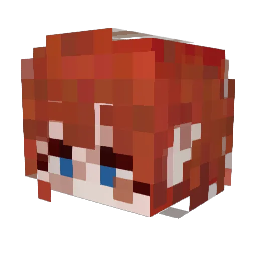 JioSeven97 Minecraft avatar head, 3D render