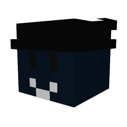 Jionniplays Minecraft avatar head, 3D render