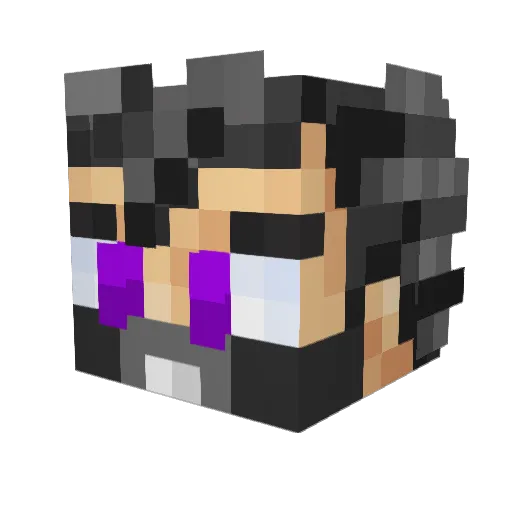JiovanniE Minecraft avatar head, 3D render