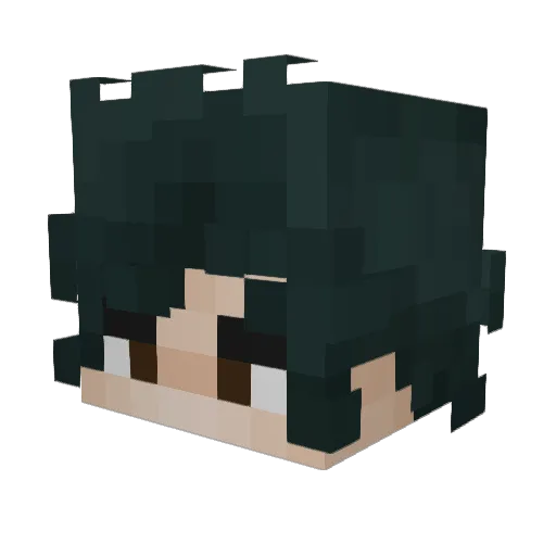 Jiovez Minecraft avatar head, 3D render