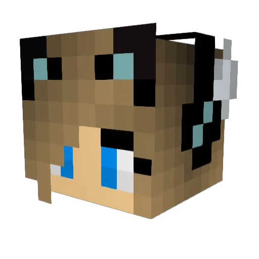 Jir0s1c_ Minecraft avatar head, 3D render