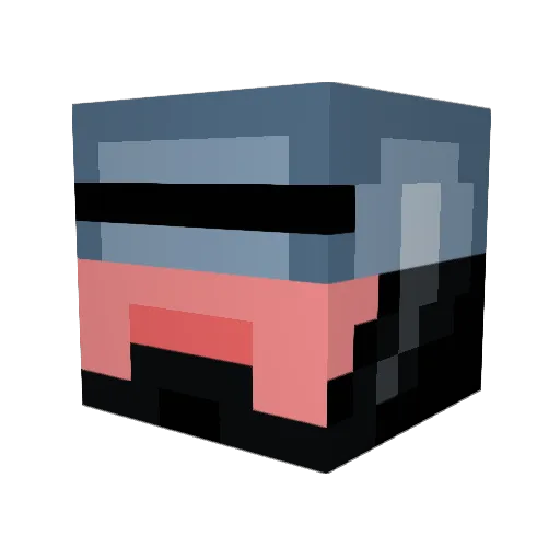 Jiray Minecraft avatar head, 3D render